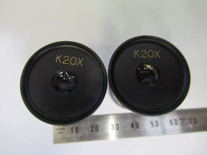 TOKYO PAIR EYEPIECE LENS K20X NEW OPTICS MICROSCOPE PART AS PICTURED #W5-B-13