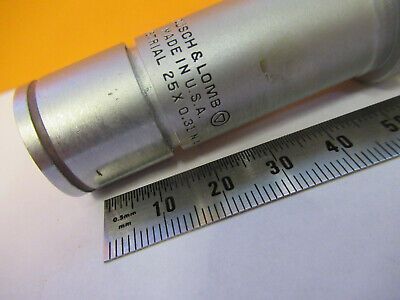 INDUSTRIAL LWD BAUSCH LOMB OBJECTIVE 25X MICROSCOPE PART AS PICTURED #P9-FT-03