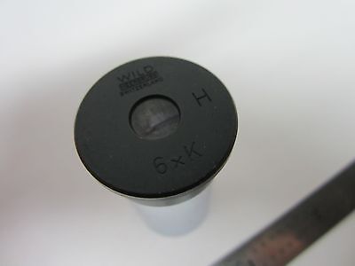 MICROSCOPE PART EYEPIECE WILD HEERBRUGG SWISS 6xK OPTICS BIN#B3-W-18