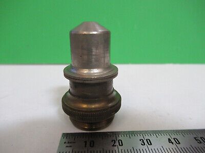 ANTIQUE BRASS BAUSCH LOMB OBJECTIVE MICROSCOPE PART OPTICS AS PICTURED &z9-a-107