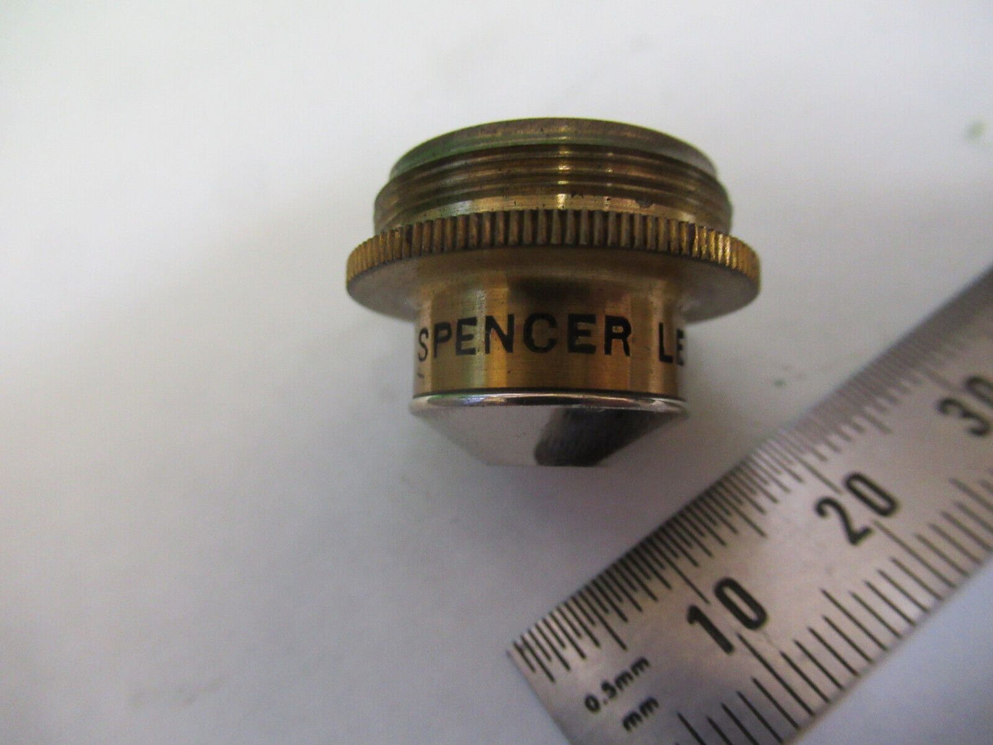 ANTIQUE SPENCER AO BRASS OBJECTIVE 4mm MICROSCOPE PART AS PICTURED &75-B-09