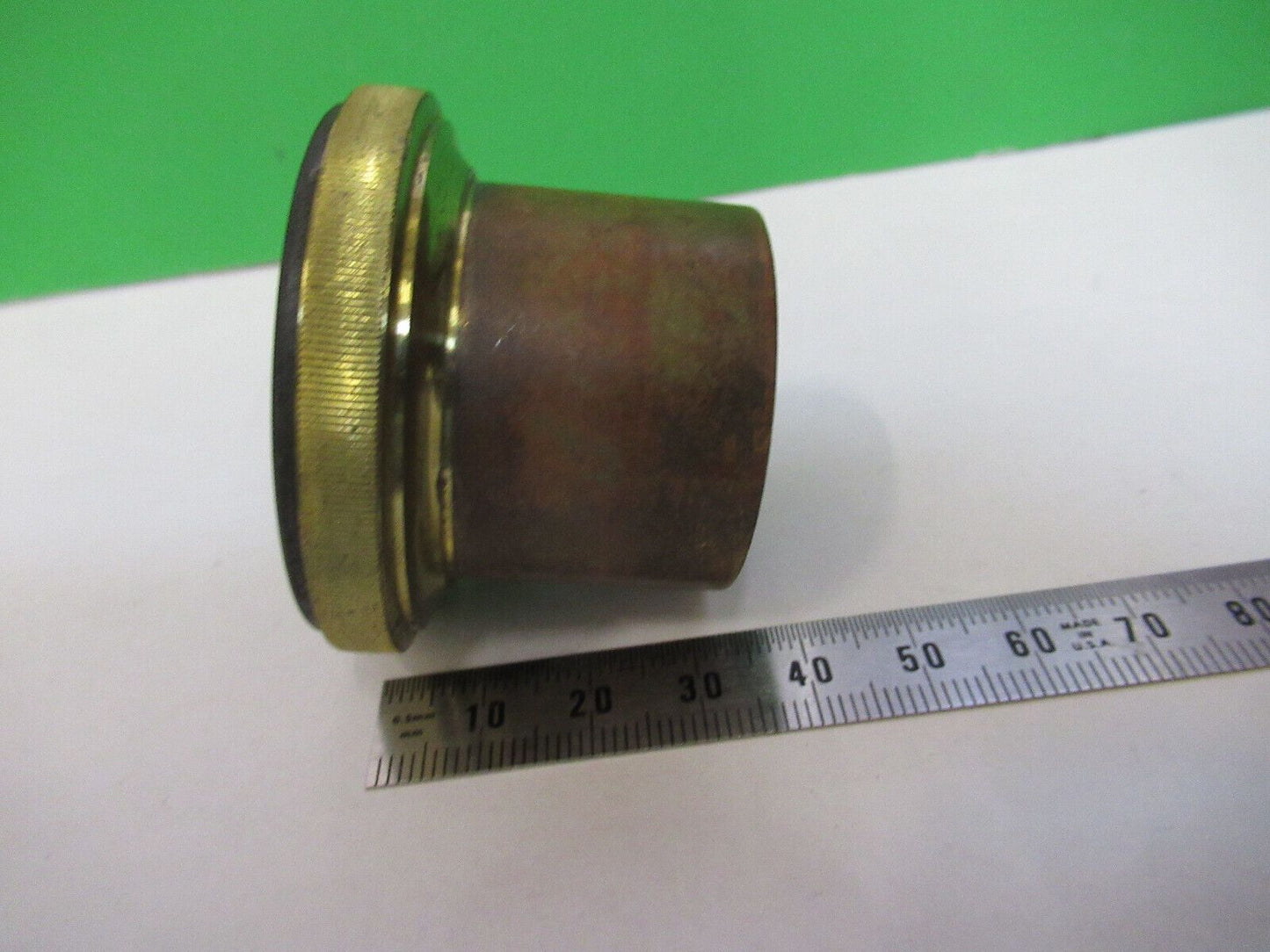 ANTIQUE BRASS DARK PHASE RARE ENGLAND MICROSCOPE PART AS PICTURED &R6-A-18