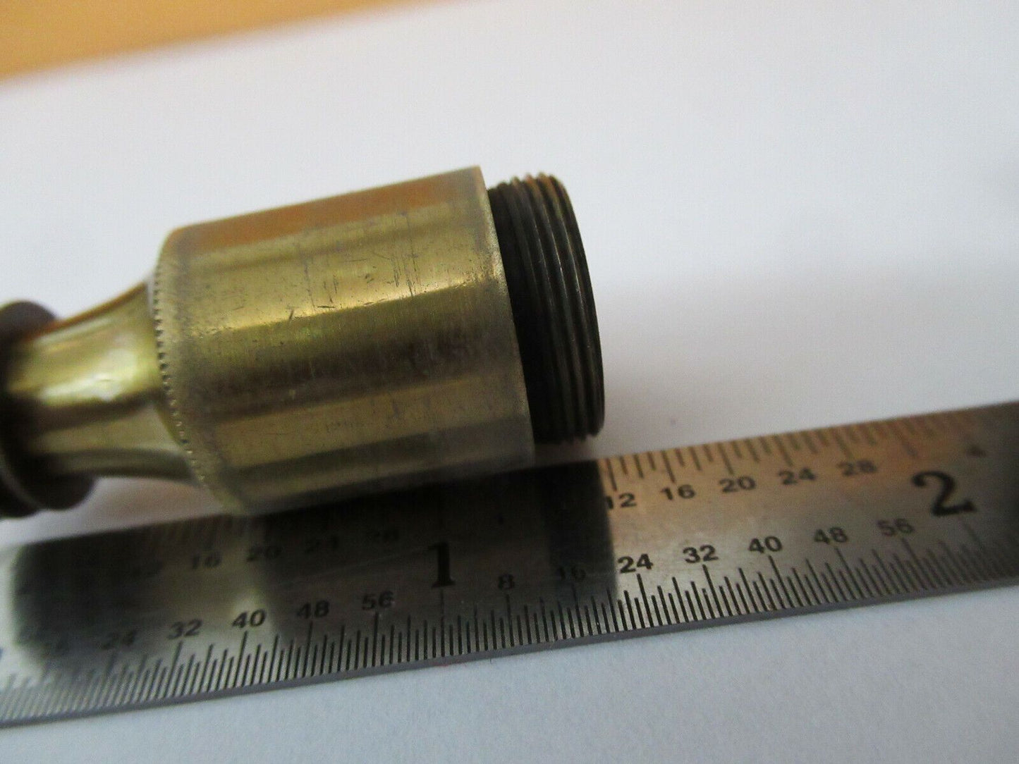 ANTIQUE BRASS circa 1890's BECK OBJECTIVE LENS OPTICS MICROSCOPE PART &F4-A-12