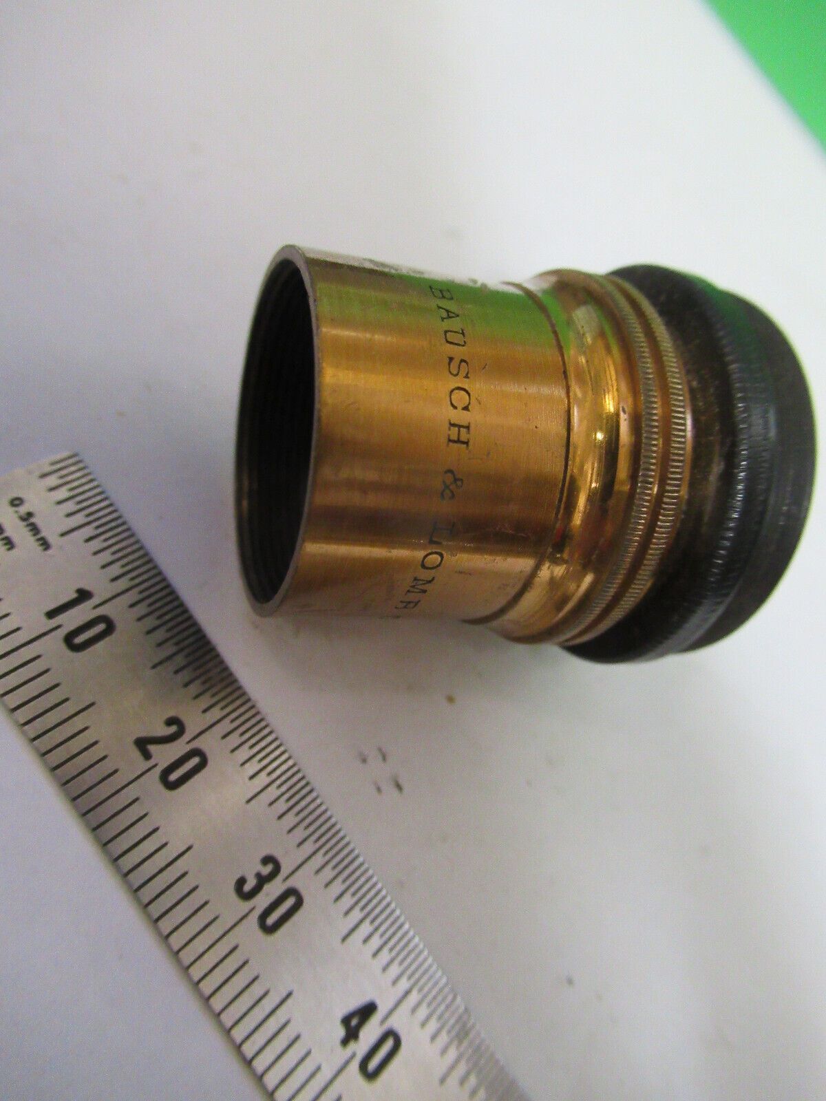 ANTIQUE BRASS BAUSCH LOMB POL POLARIZER MICROSCOPE PART AS PICTURED &83-FT-09