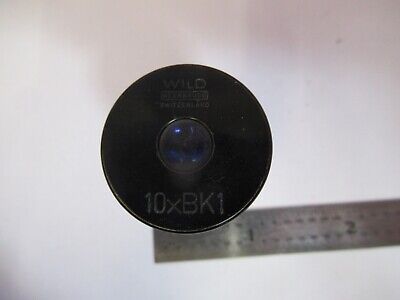 WILD HEERBRUGG EYEPIECE OPTICS 10xBK1 LENS MICROSCOPE PART AS PICTURED &A9-A-114