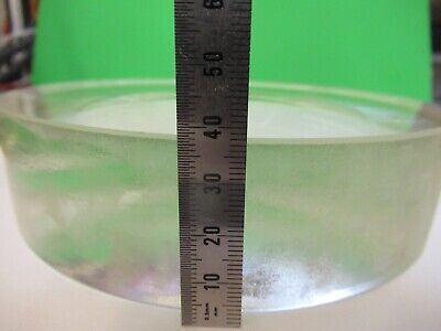 HUGE OPTICAL THICK PLANO CONCAVE LENS MIL SPEC LASER OPTICS AS PICTURED 18-A-43B