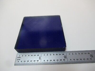 OPTICAL GLASS BLUE FILTER ROUGH RAW BLOCK 590 LASER OPTICS AS PICTURED &16-A-24