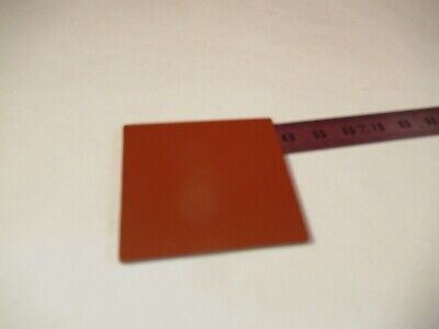 OPTICAL PLATE OPAQUE TERRACOTTA COLOR OPTICS AS PICTURED #10-B-38