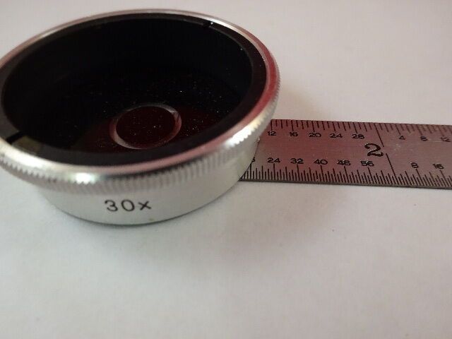 MICROSCOPE PART 30X PHASE UNKNOWN MAKER OPTICS AS IS #X9-A-62B