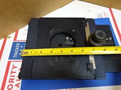 STAGE SPECIMEN TABLE POLYLITE REICHERT AUSTRIA MICROSCOPE PART AS IS #TC-1