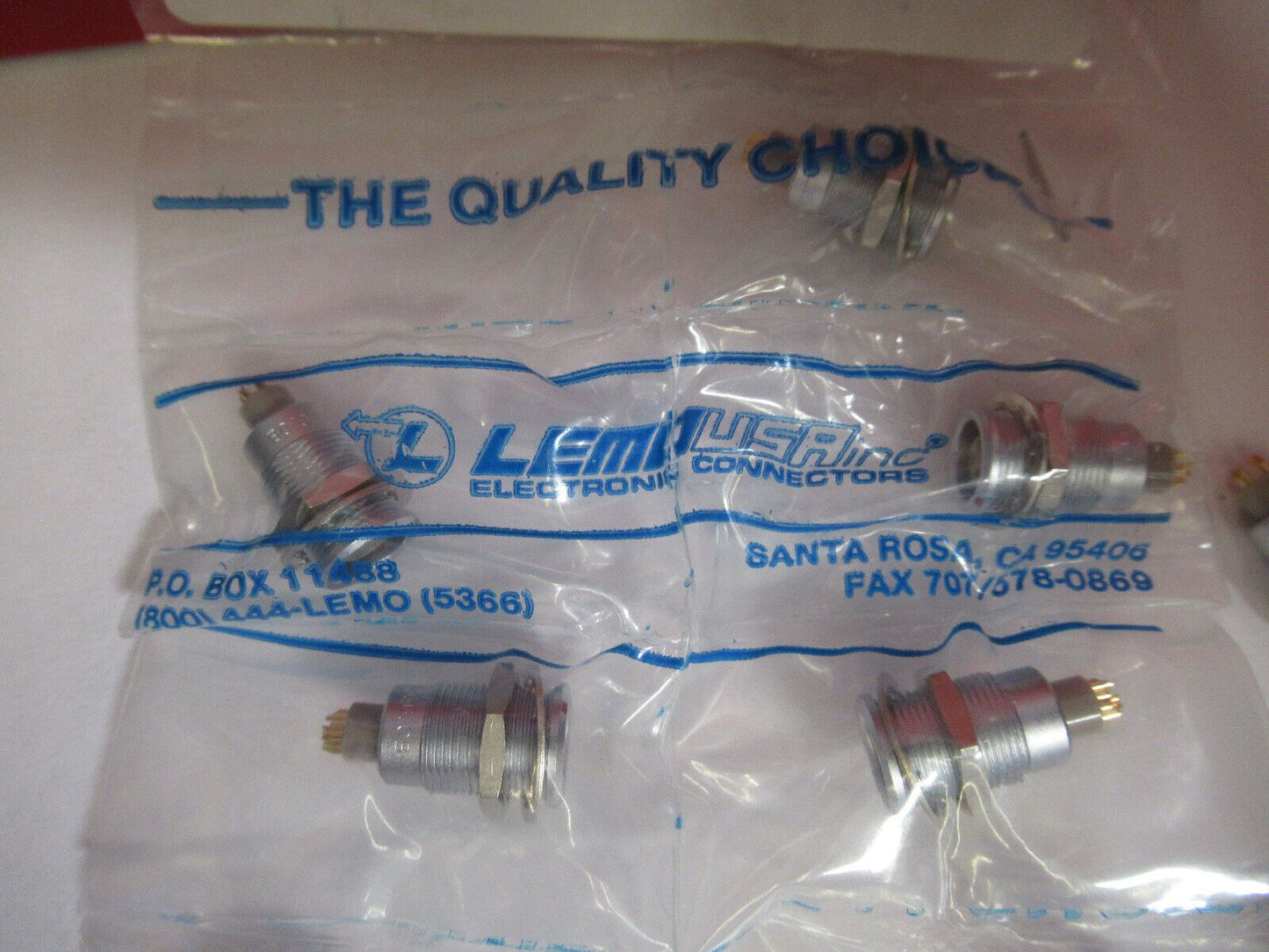 LOT AS PICTURED LEMO CONNECTOR EGG.0B.304.CLL Y6-B-42