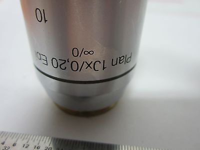 OPTICAL MICROSCOPE OBJECTIVE REICHERT LEICA EPI 10X INFINITY OPTICS  BIN#A1-M-21