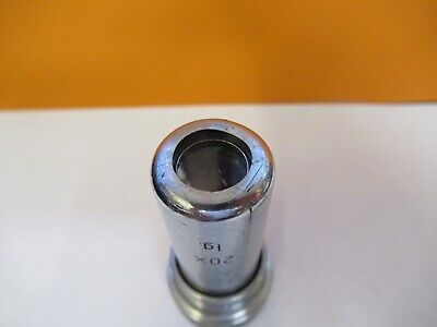 RARE LWD LG 20X LONG OBJECTIVE MICROSCOPE PART OPTICS AS PICTURED &85-B-116