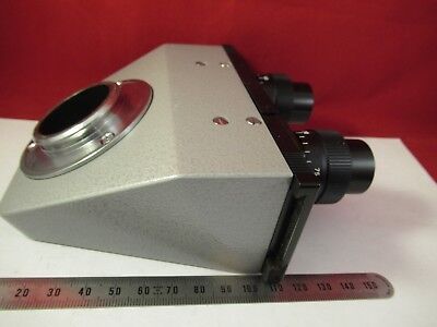 LEITZ GERMANY DIALUX BINOCULAR HEAD MICROSCOPE PART OPTICS AS PICTURED &FT-2-50