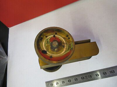 ANTIQUE BAUSCH LOMB BRASS STAGE 1,800's  MICROSCOPE PART AS PICTURED &P8-A-54