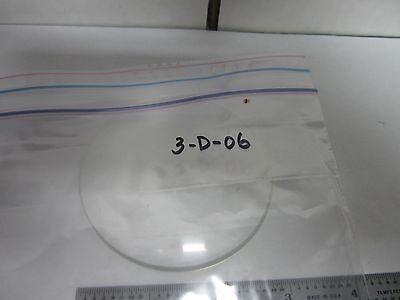 OPTICAL LARGE PLANO CONVEX  LENS LASER OPTICS DWR#3-D-06