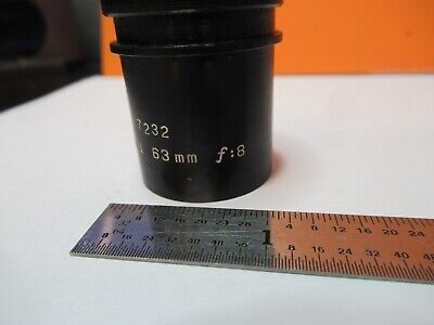 ANSTRON LENS 63mm F:8 MICROSCOPE PART OBJECTIVE OPTICS AS PICTURED &FT-6-X17