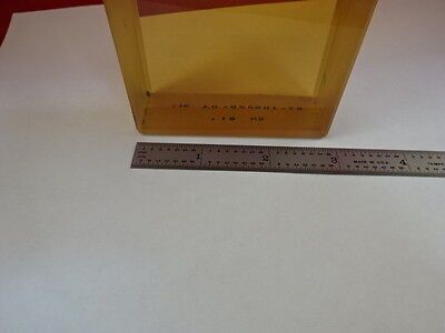 OPTICAL ZERODUR GLASS THICK BRICK LASER OPTICS INTERFEROMETER AS IS B#Q1-A-01