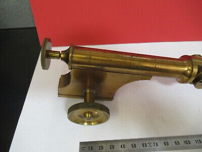 ANTIQUE BAUSCH LOMB BRASS RARE LIMB FRAME MICROSCOPE PART AS PICTURED mB7-A-26