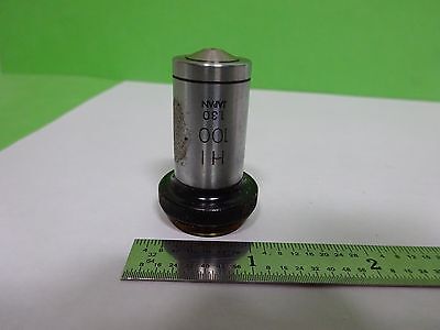 MICROSCOPE PART OBJECTIVE OLYMPUS JAPAN HI 100X OPTICS AS IS BIN#H7-A-10