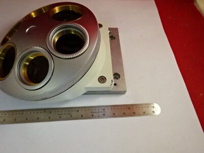 LEICA DMR NOSEPIECE SIX OBJECTIVE POSITIONS MICROSCOPE PART OPTICS AS IS H9-A-04