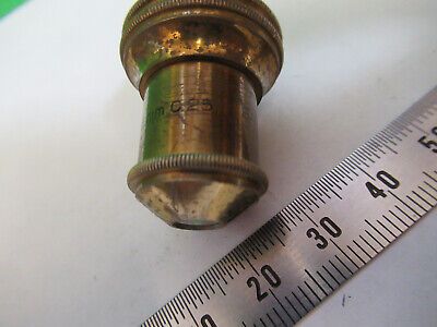 ANTIQUE BAUSCH LOMB BRASS 16mm OBJECTIVE MICROSCOPE PART AS PICTURED &Z1-A-29