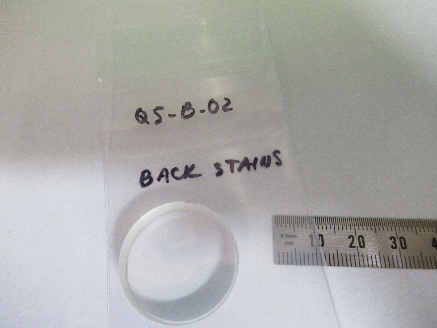 OPTICAL LENS COATED  1" DIAMETER .375" THICK LASER OPTICS AS PICTURED &Q5-B-02