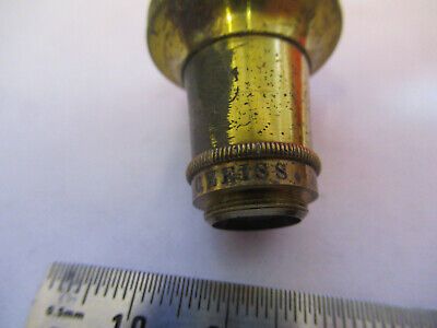 ANTIQUE BRASS C. ZEISS GERMANY OBJECTIVE MICROSCOPE PART AS PICTURED &87-FT-35