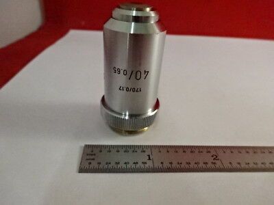 LEITZ GERMANY OBJECTIVE 40X 170/.17 OPTICAL MICROSCOPE PART OPTICS AS IS &2-A-11