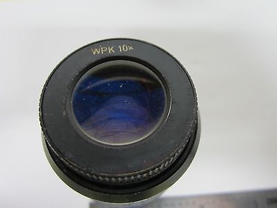 EYEPIECE ZEISS GERMANY AXIOVERT WPK 10X  MICROSCOPE OPTICS BIN#H1-28