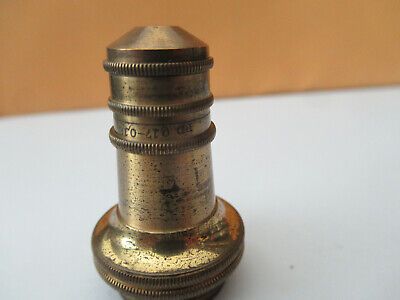 ANTIQUE CARL ZEISS DD OBJECTIVE LENS MICROSCOPE PART AS PICTURED &F2-A-109