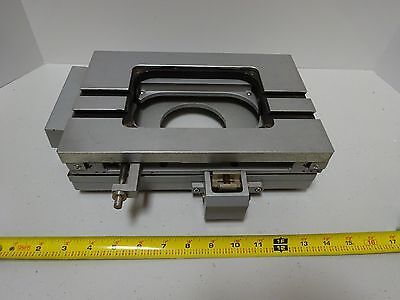 FOR PARTS NIKON MICROSCOPE STAGE TABLE TOOLMAKER RUSTY GUIDES AS IS BIN#TC-1-A