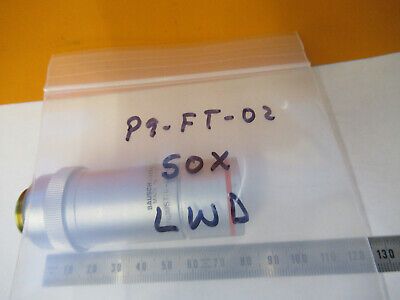 INDUSTRIAL LWD BAUSCH LOMB OBJECTIVE 50X MICROSCOPE PART AS PICTURED #P9-FT-02