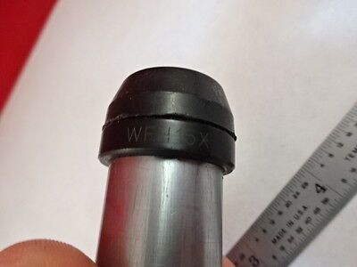 MICROSCOPE PART UNITRON EYEPIECE OCULAR WFH15X OPTICS AS IS B#X6-B-17