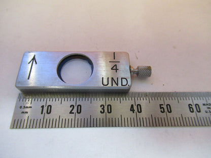 BAUSCH LOMB 1/4 WAVE UND SLIDE POL MICROSCOPE PART AS PICTURED #P4-B-73