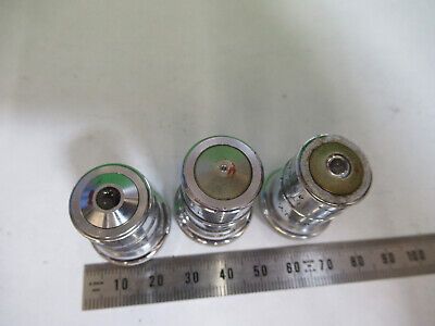 AO SPENCER LOT 3 ea OBJECTIVE 10X 44X 95X  MICROSCOPE PART AS PICTURED &3-C-09