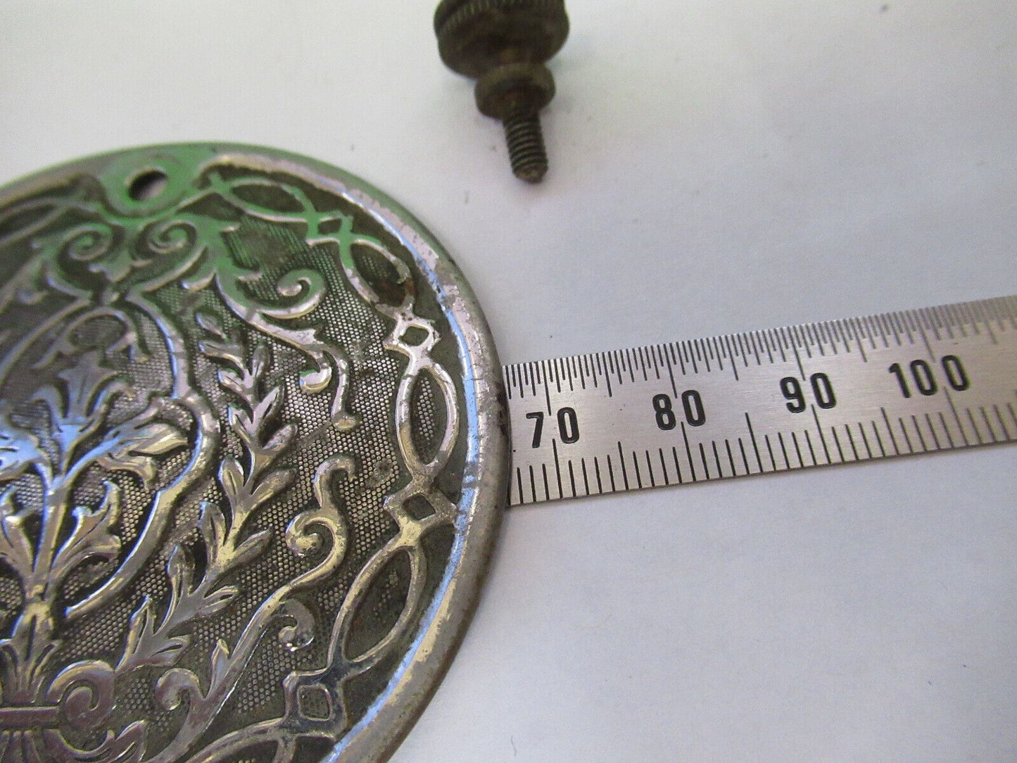 FOR PARTS SIDE ENGRAVED PANEL SINGER SEWING MACHINE ANTIQUE AS PICTURED Q4-A-72