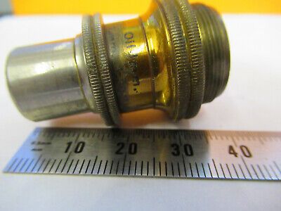 ANTIQUE BRASS Bausch Lomb OBJECTIVE LENS MICROSCOPE PART AS PICTURED &8Y-A-117