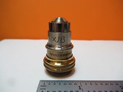 ANTIQUE BAUSCH LOMB BRASS OBJECTIVE 97X 1.9mm MICROSCOPE OPTICS PART &16-A-91