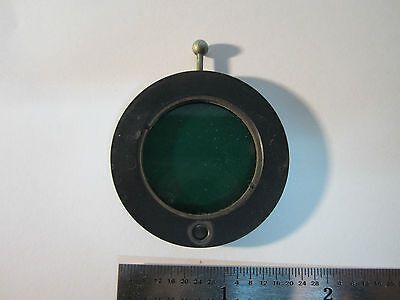 OPTICAL MICROSCOPE PART GREEN FILTER OPTICS BIN#24-51-3