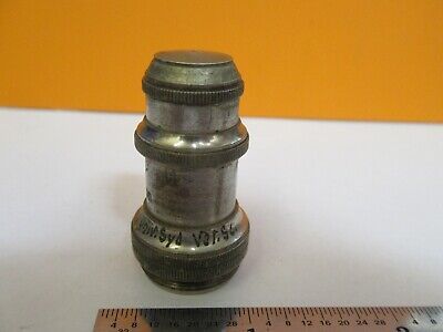 ANTIQUE BRASS UNKNOWN 1/12 OBJECTIVE MICROSCOPE PART AS PICTURED &7B-B-20