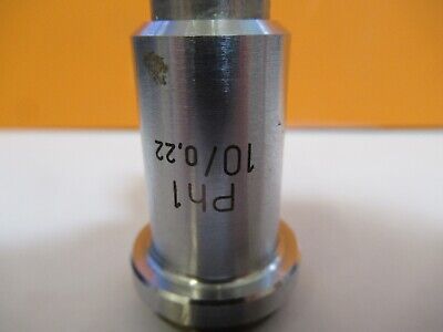 CARL ZEISS GERMANY PH1 10X OBJECTIVE MICROSCOPE PART AS PICTURED &FT-1-A-49