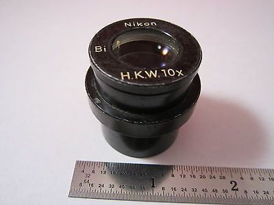 MICROSCOPE OPTICAL PART OBJECTIVE NIKON HKW10X Bi OPTICS BIN#-DWR-SS1