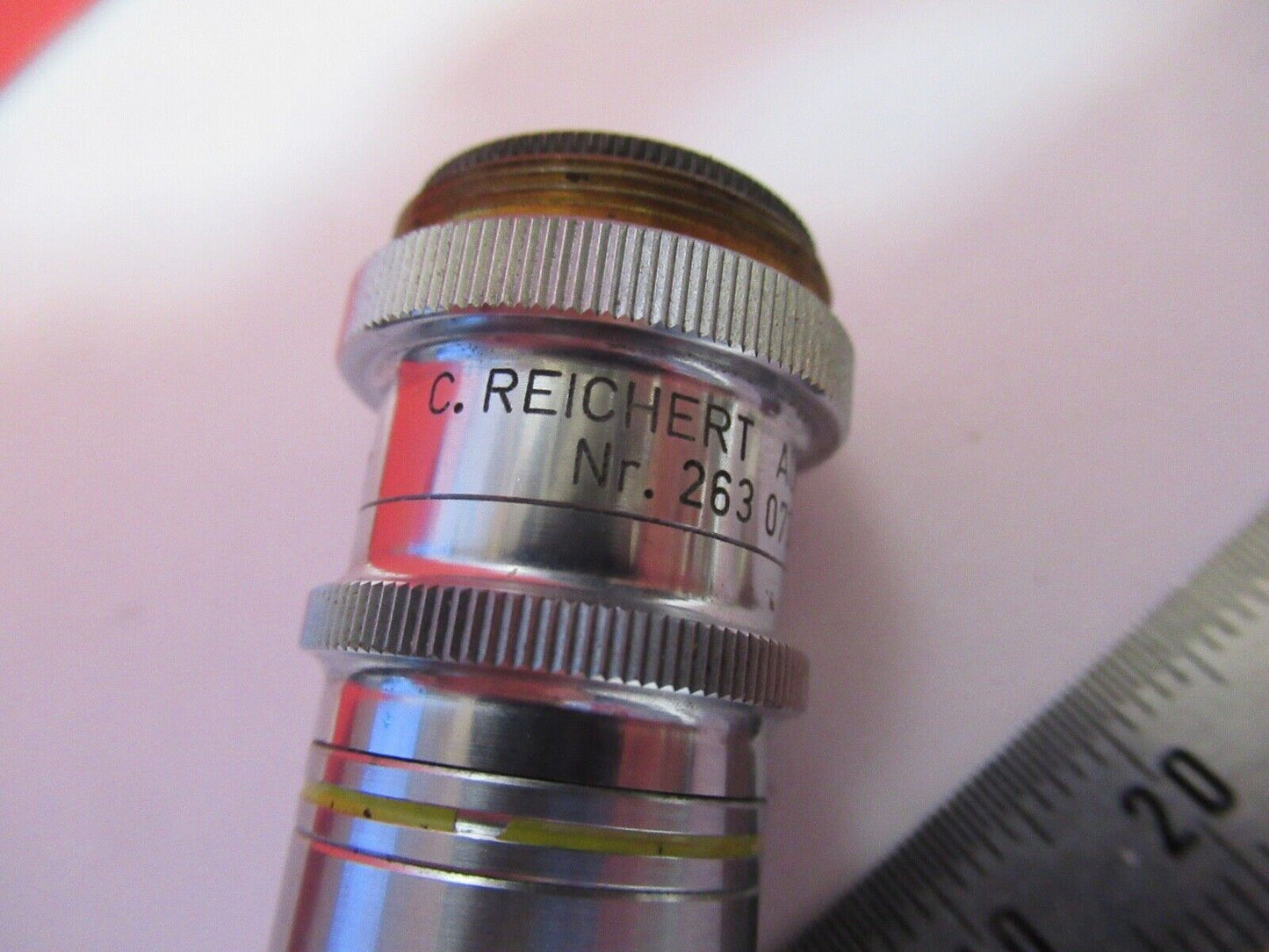 REICHERT AUSTRIA PH IRIS 40X /160 OBJECTIVE MICROSCOPE PART AS PICTURED Q2-37