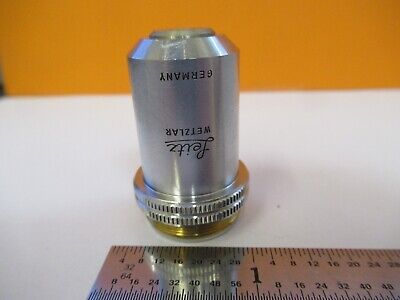 LEITZ WETZLAR GERMANY OBJECTIVE 10X /170 MICROSCOPE PART AS PICTURED &A9-A-13