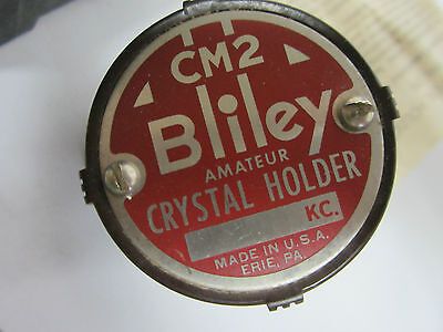 VINTAGE BLILEY CM2 QUARZKRISTALL + ORIGINALBOX FREQUENZREGLER BIN#8C xii