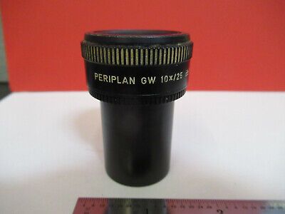 LEITZ GERMANY GW 10X PERIPLAN EYEPIECE OCULAR MICROSCOPE PART AS PICTURED B6-A26