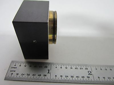 MICROSCOPE PART  MOUNTED LENS GERMANY OPTICS BIN#R2-24