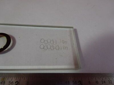 BAUSCH LOMB OPTICAL MICROSCALE CALIBRATION STANDARD OPTICS AS PICTURED &R7-A-19