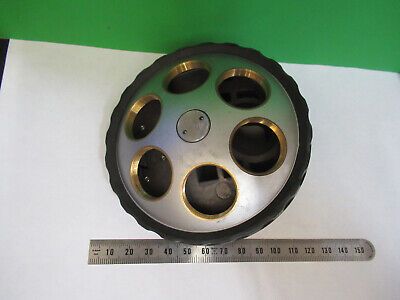 NIKON JAPAN SEXTUPLE NOSEPIECE MICROSCOPE PART AS PICTURED &Q9-A-86